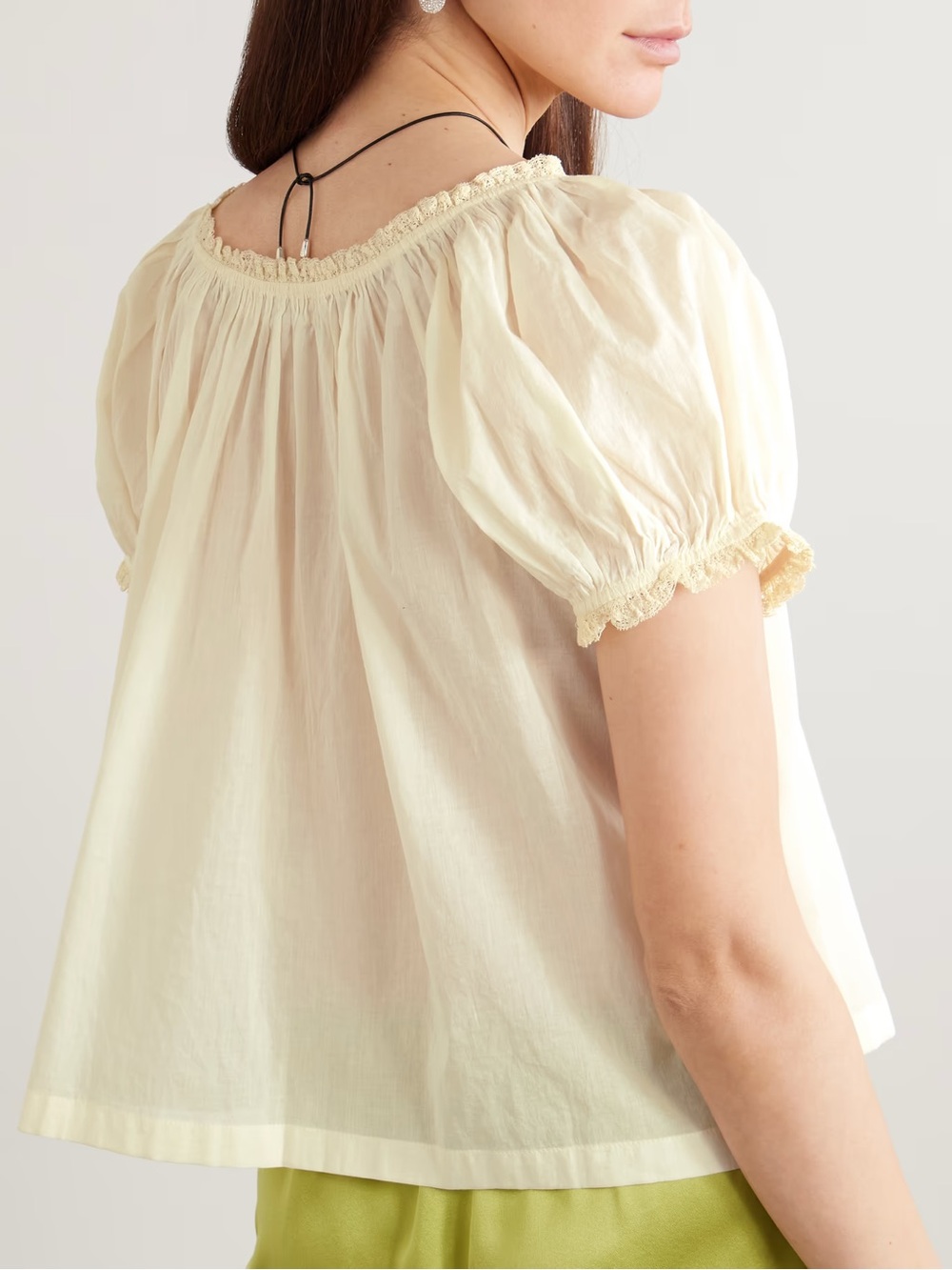 Doen Frederica Cotton Voile Top - Picture 3 of 9